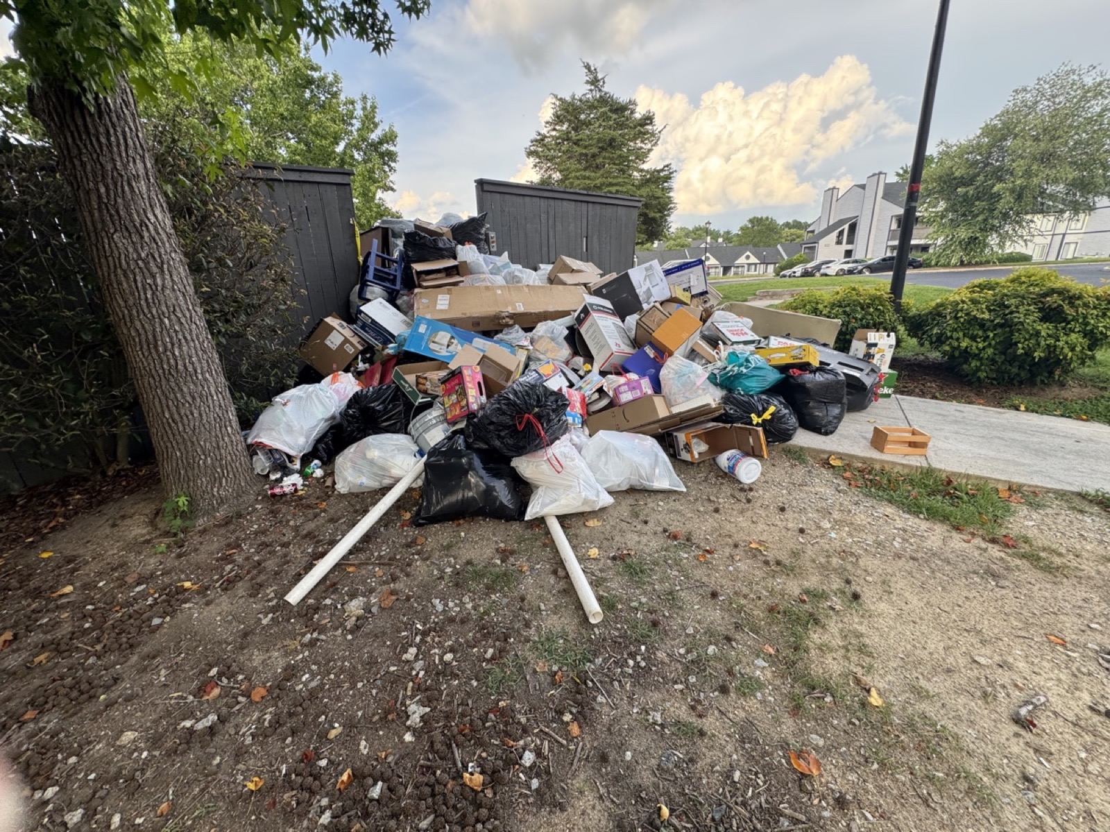 Junk removal and property cleanout project in Greensboro NC